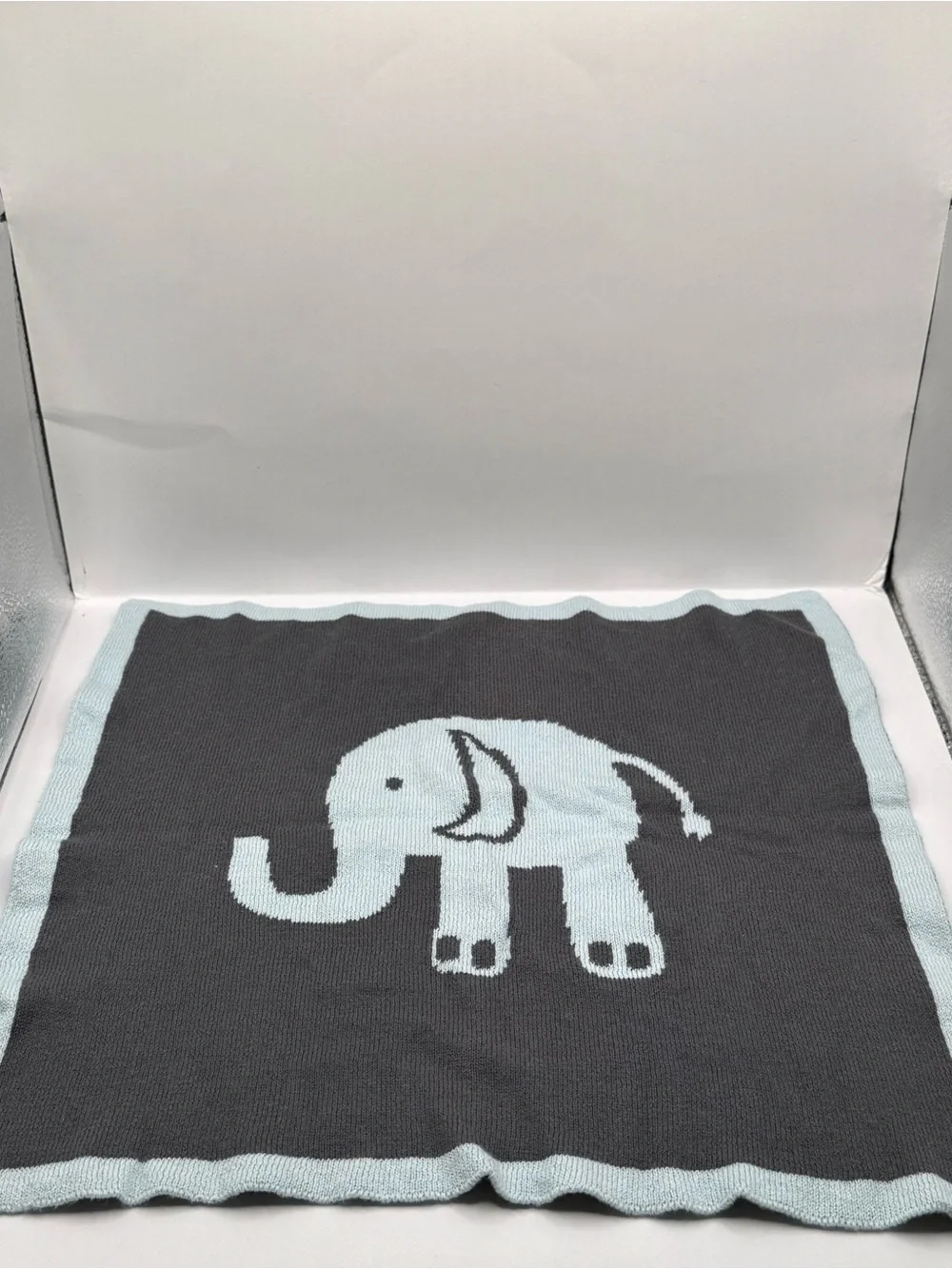 Elephant Baby Lovey Blanket 100% Cotton Super Soft Soother